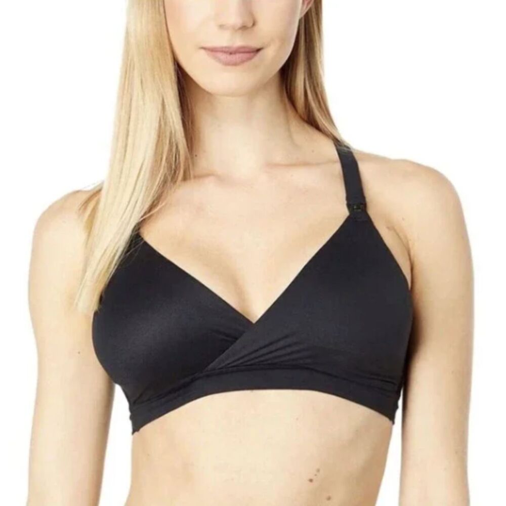 Spanx Womens Mama Bra-llelujah Maternity Nursing Bra Size Medium Black